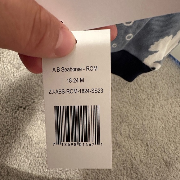 Zippy Jamz Sleeveless Romper With Blue Ocean Design Size 18-24 Months Toddler - Picture 8 of 8